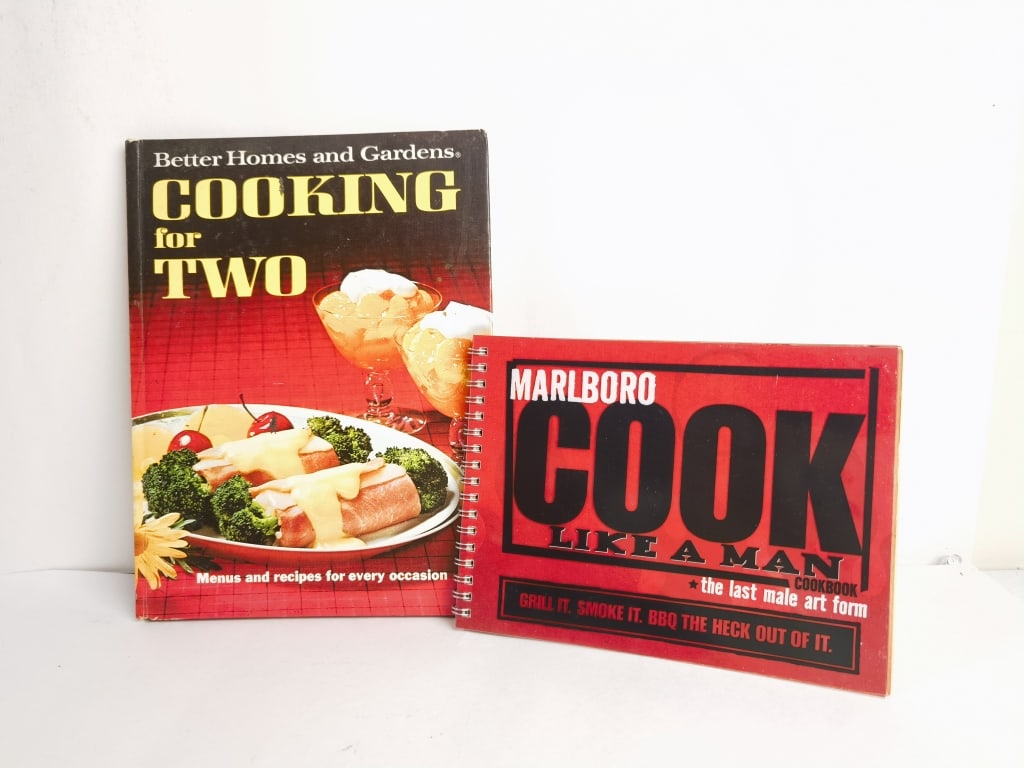 (2) Cook Books: (2) Cook Books, 10.5in