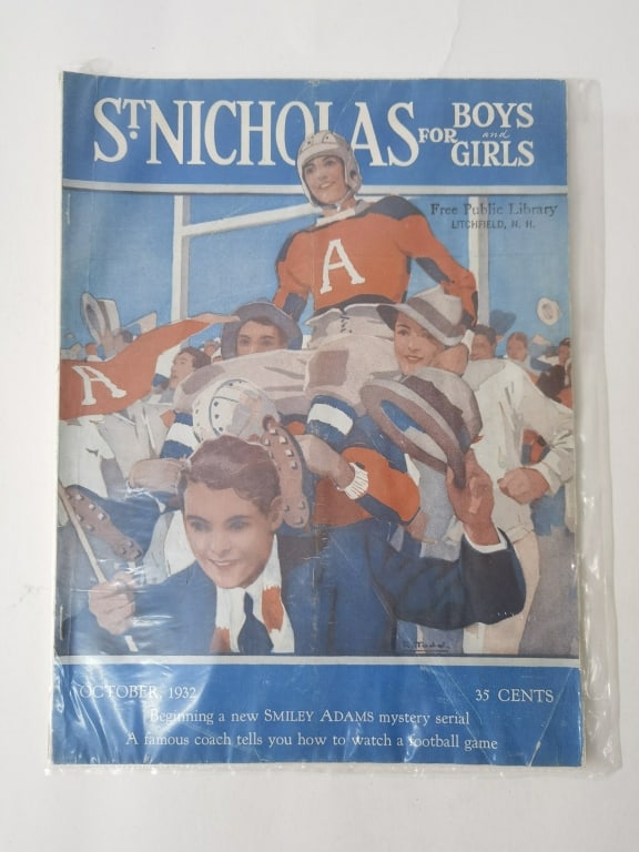 1932 St. Nicholas For Boys and Girls: 1932 St. Nicholas For Boys and Girls, 11.5in