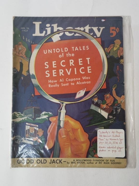 1937 Liberty Untold Tales of the Secret Service: 1937 Liberty Untold Tales of the Secret Service, 11.5in
