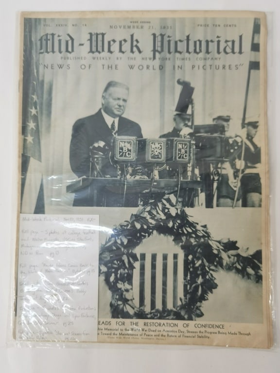 1931 Mid-Week Pictorial, Nov. Issue: 1931 Mid-Week Pictorial, Nov. Issue, 15in