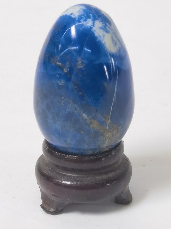 Lapis Lazuli Carved Egg - 2