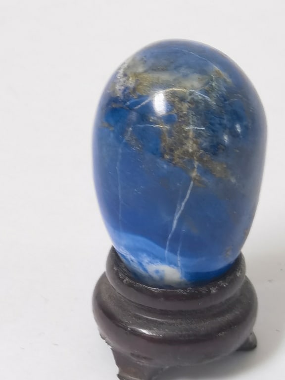 Lapis Lazuli Carved Egg - 4