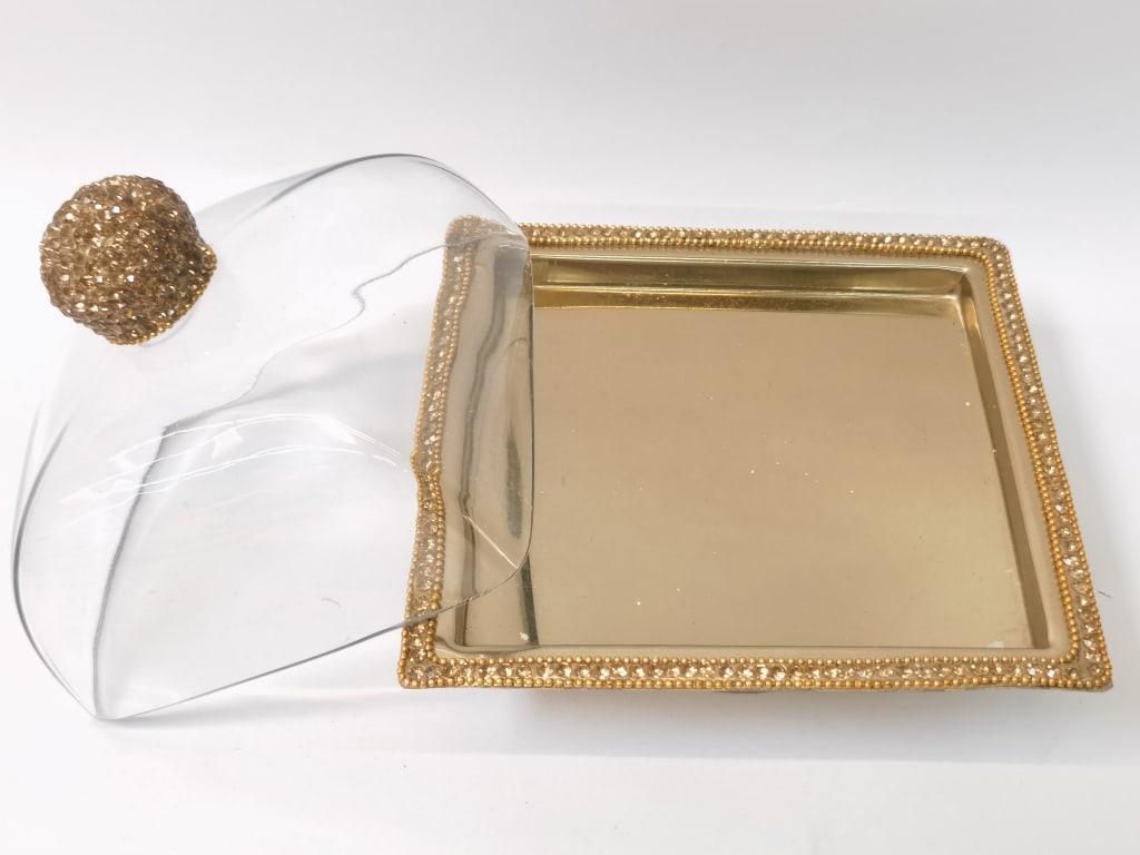 Glass Top Cake Stand - 2