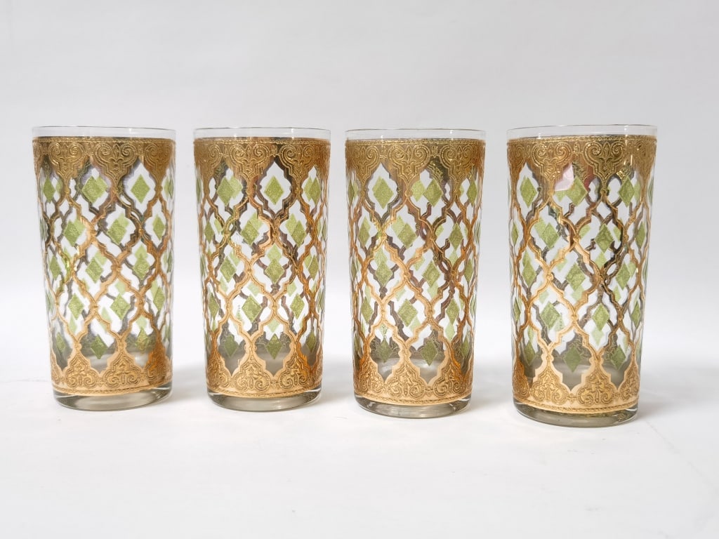 (4) Vintage Culver "Valencia" Glass Tumblers (1 of 3)