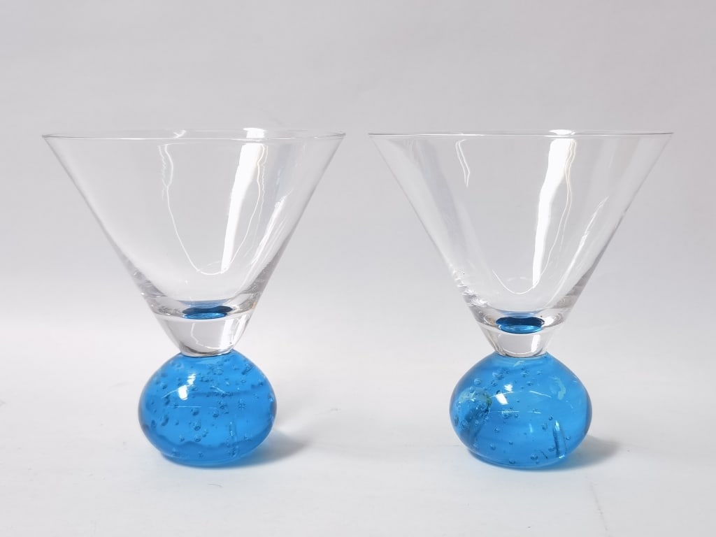 Pr. of Bubble Ball Stem Martini Glasses (1 of 3)