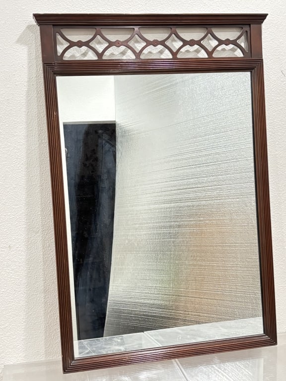 Vintage Lattice Frame Wall Mirror (1 of 4)