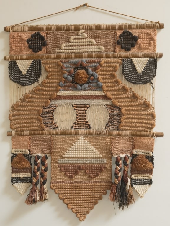 Vintage Don Freedman Fiber Art Wall Hanging Tapest (1 of 8)