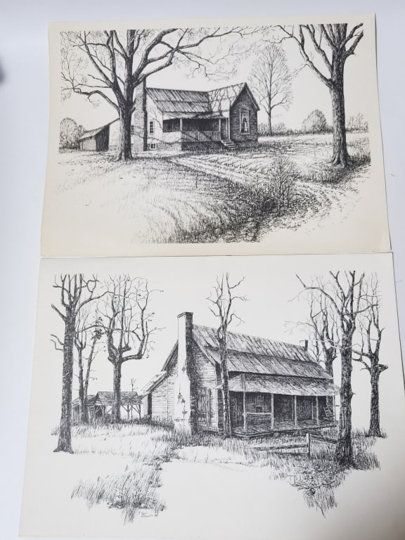 (2) Farmhouse Prints (1 of 5)
