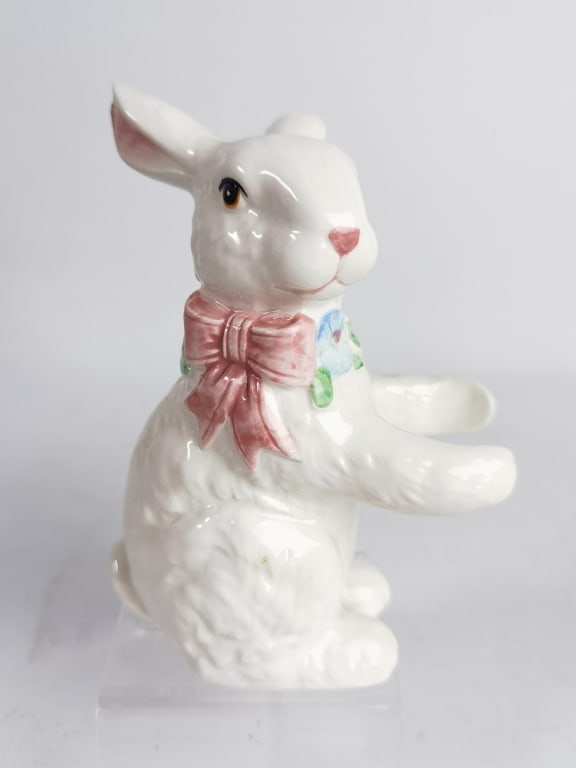 OCI Porcelain White Rabbit Figurine (1 of 3)