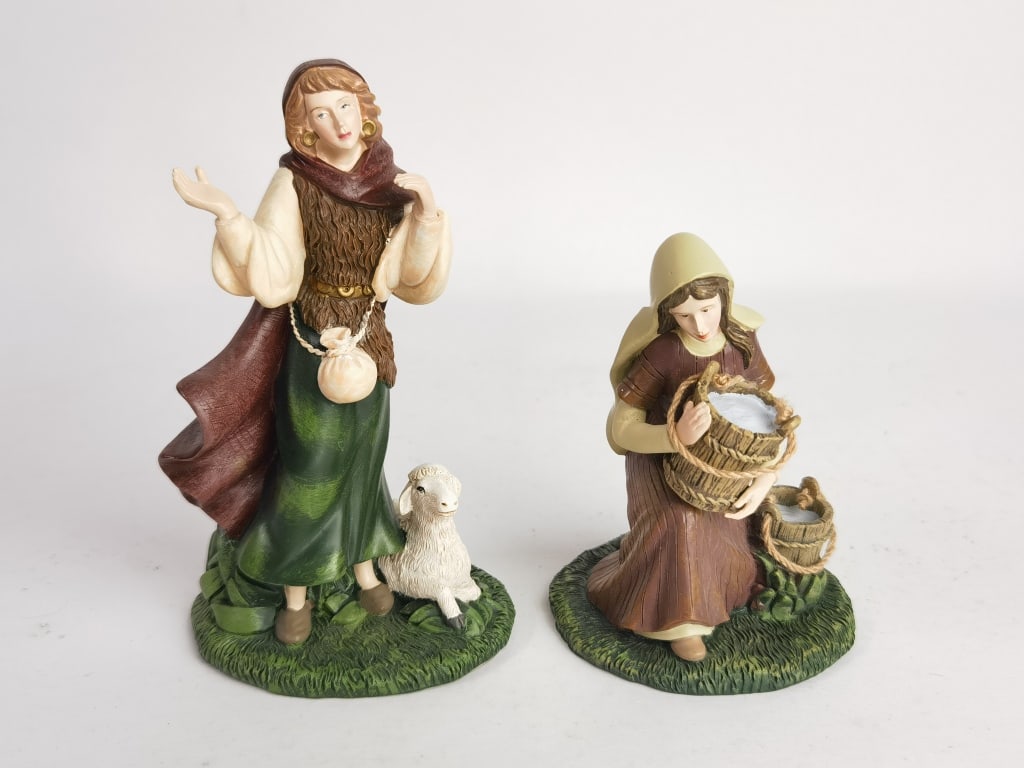 (2) 2002 Hawthorne Village Thomas Kinkade Nativity (1 of 7)