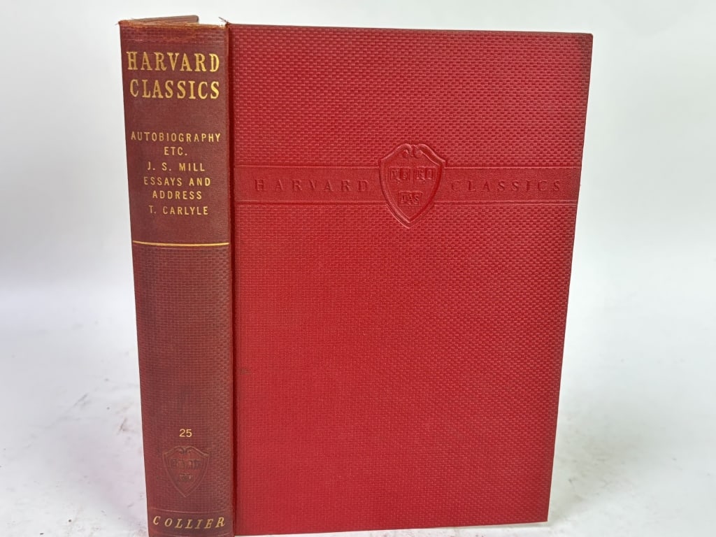 1937 Harvard Classics: Autobiography Etc, I.S. Mil: 1937 Harvard Classics: Autobiography Etc, J.S. Mill Essays and Address, Vol. XXV, 8.75in by 3.75in