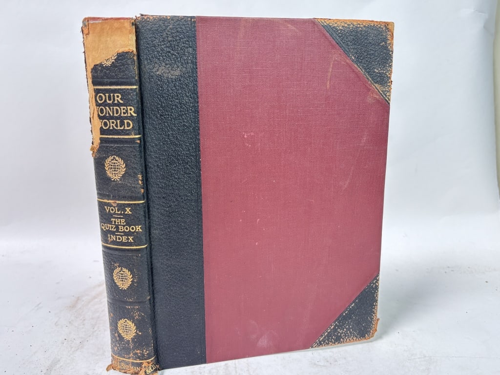 1918 Our Wonder World, Vol. X, The Quiz Book Index: 1918 Our Wonder World, Vol. X, The Quiz Book Index, 10.25in by 7.75in