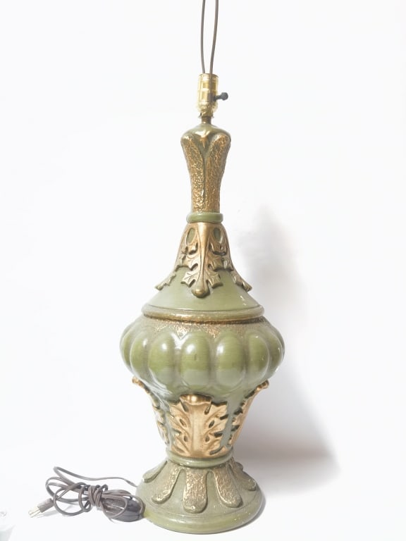 Green Plaster Table Lamp (1 of 5)