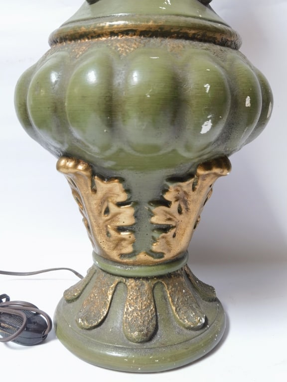 Green Plaster Table Lamp - 3