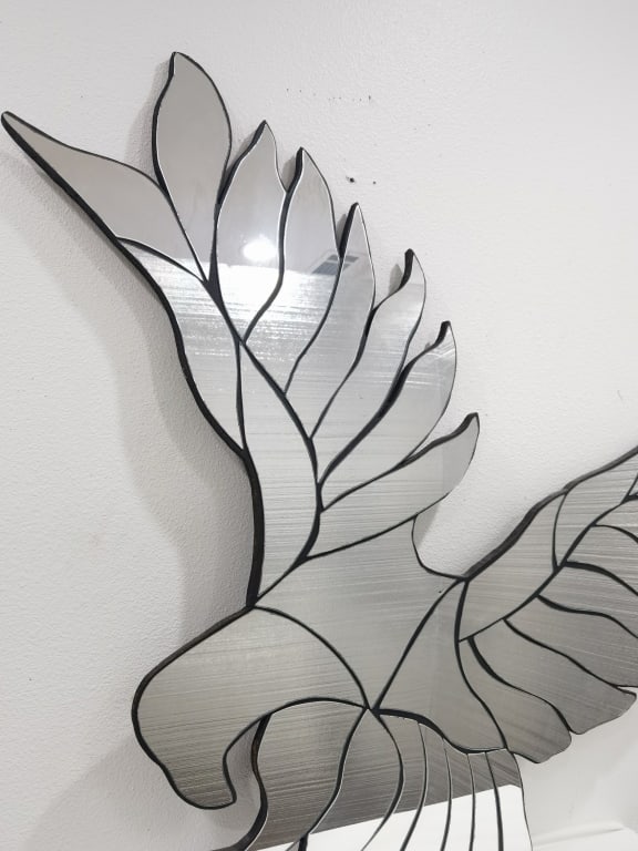 Large Eagle Shape Wall Mirror - 4