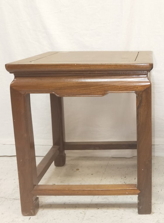 Chinese Hongmu Carved Flower Pot Stand: Chinese hongmu carved flower pot stand, 19in by 16.5in