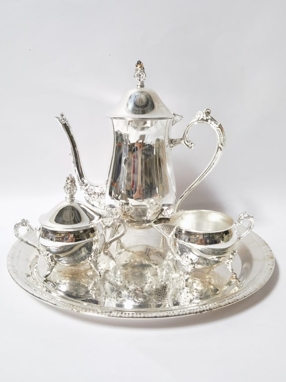 Set of Silver-Plated Tea Service (1 of 3)