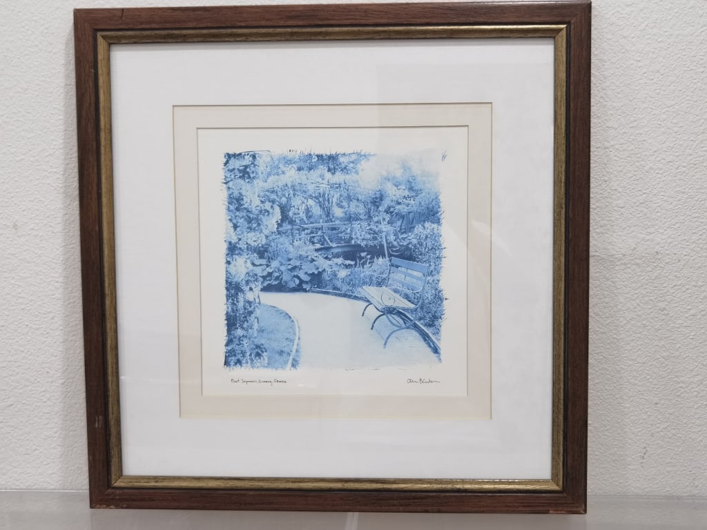 Alan Blaustein Cyanotype Pont Japonais, Giverny Fr (1 of 4)