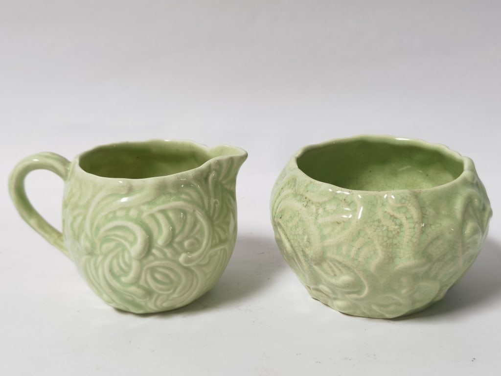 (2) Vintage English Porcelain Creamer/Sugar Bowl (1 of 4)