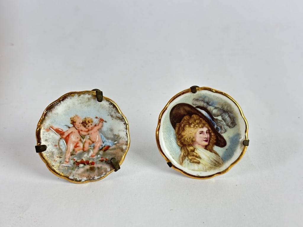 (2) Vintage Limoges Hand Painted Small Dishes (1 of 4)