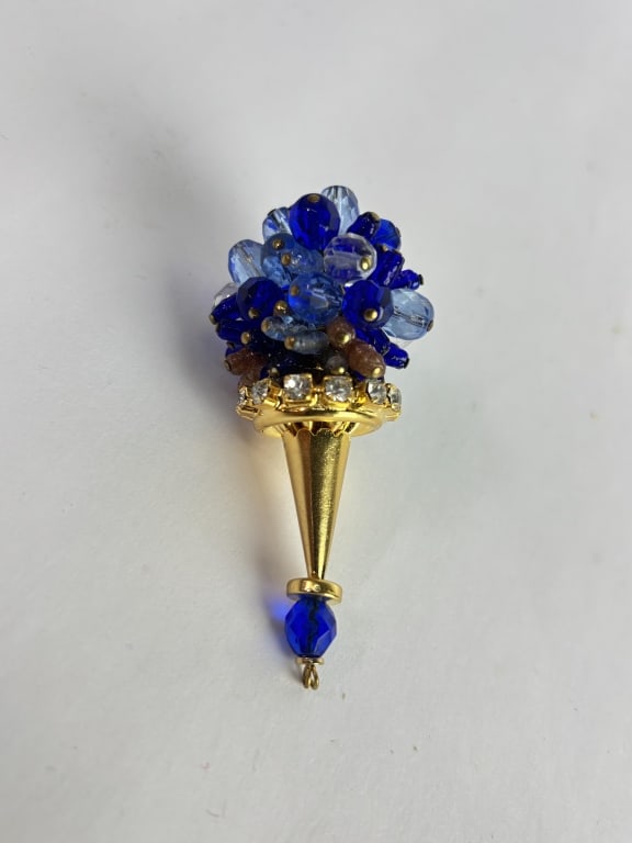 Blue Beads Decanter Stopper (1 of 3)