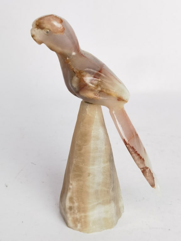 Vintage Agate Carved Parrot (1 of 3)