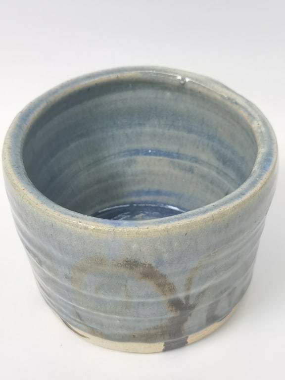 Hand Made Ceramic Flower Pot, Signed Red - 3