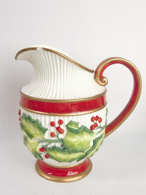 Vintage Fitz & Floyd Porcelain Noel Classic Pitche (1 of 6)