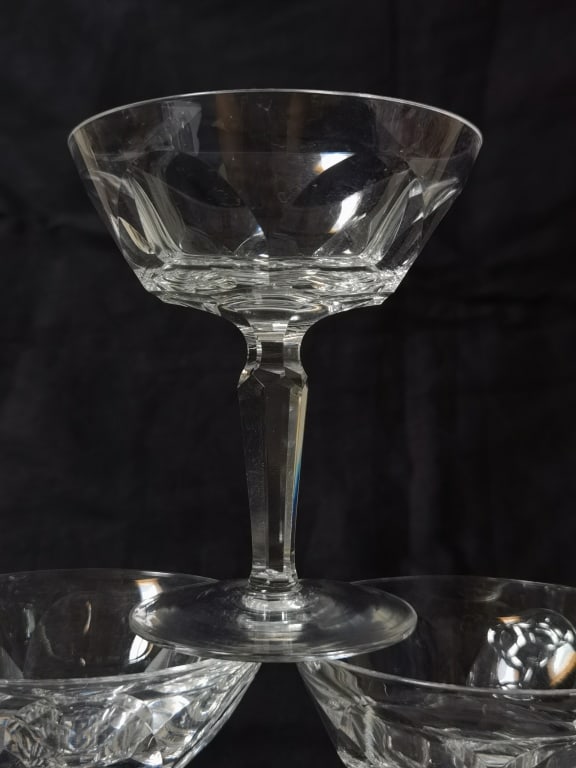 (3) Crystal Martini Glasses - 2