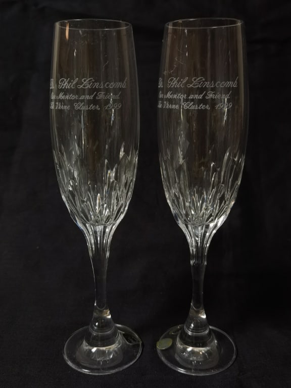 Pr. of Bohemia Crystal Champagne Flutes (1 of 4)