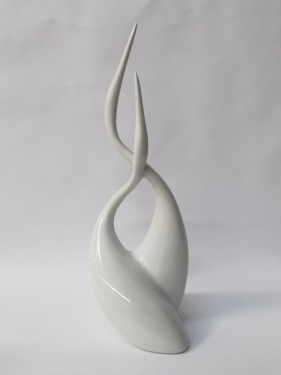 Vintage Royal Dux Bohemia Porcelain Herons (1 of 5)