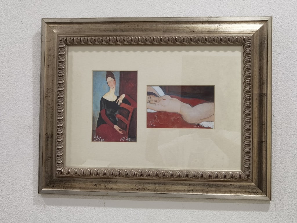 (2) Limited Ed. A. Modigliani Nude Lithographs: (2) Limited Ed. A. Modigliani Nude Lithographs, 23/750, 24in by 19in