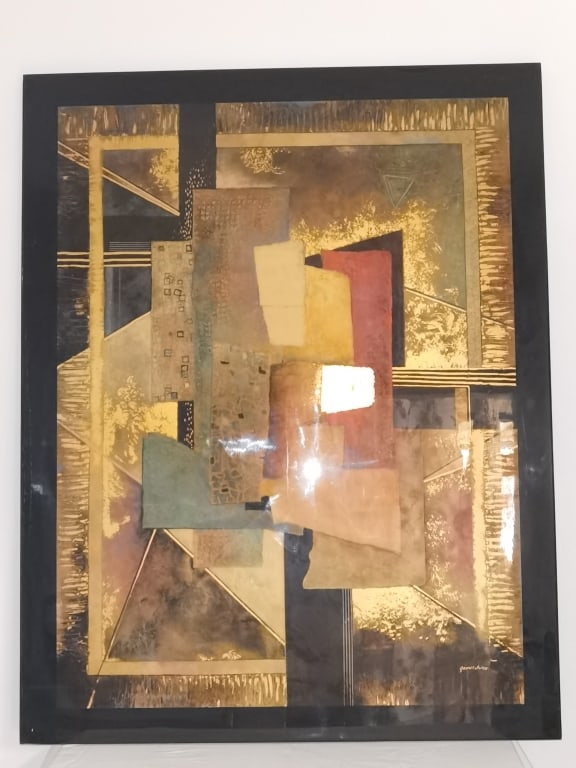 James Turco "Affirmation" Lacquer Print: James Turco "Affirmation" Lacquer Print, 56in by 44.5in