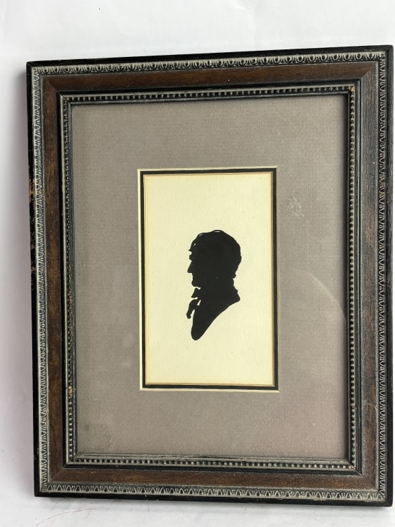 Vintage Profile Silhouette Art: Vintage Profile Silhouette Art, 10.5in by 8.5in