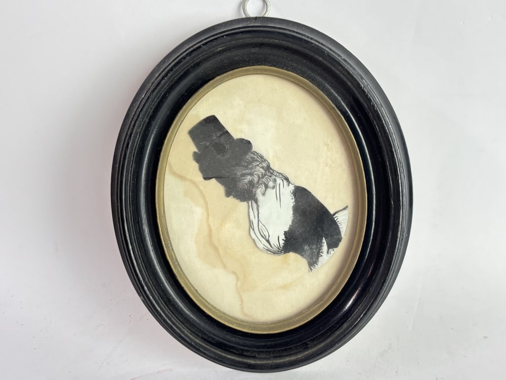 Vintage Profile Silhouette Art: Vintage Profile Silhouette Art, 7in by 5.5in