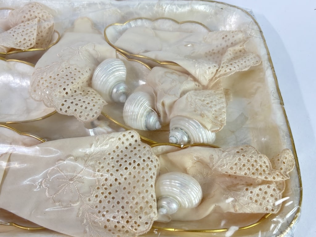Capiz Shell Serving Tray and Accessory Set - 3