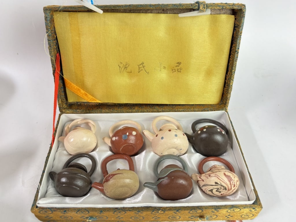 Set of Vintage Chinese YiXing ZiSha Teapot Decors (1 of 3)