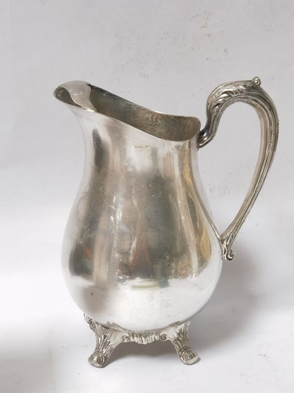 Vintage Victorian-Style Silver Plate Water Pitcher (1 of 4)