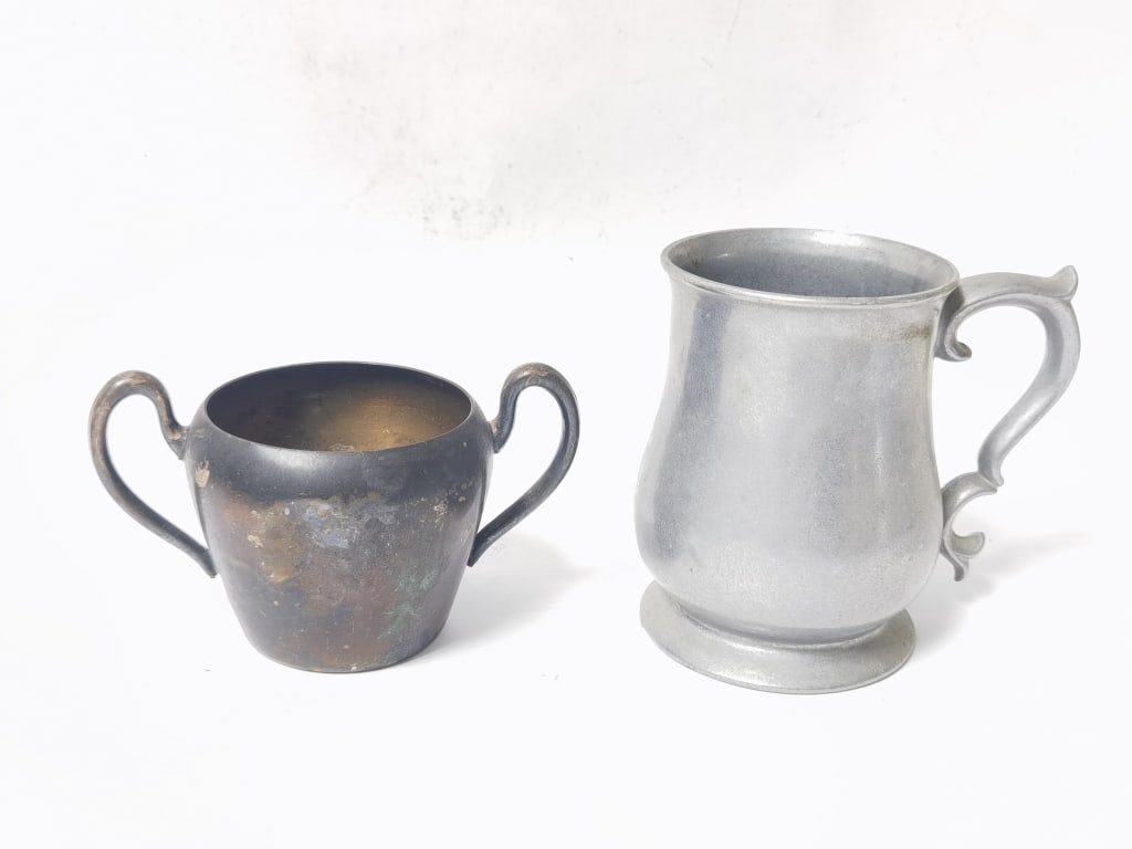 (2) Vintage Pewter Wares (1 of 1)