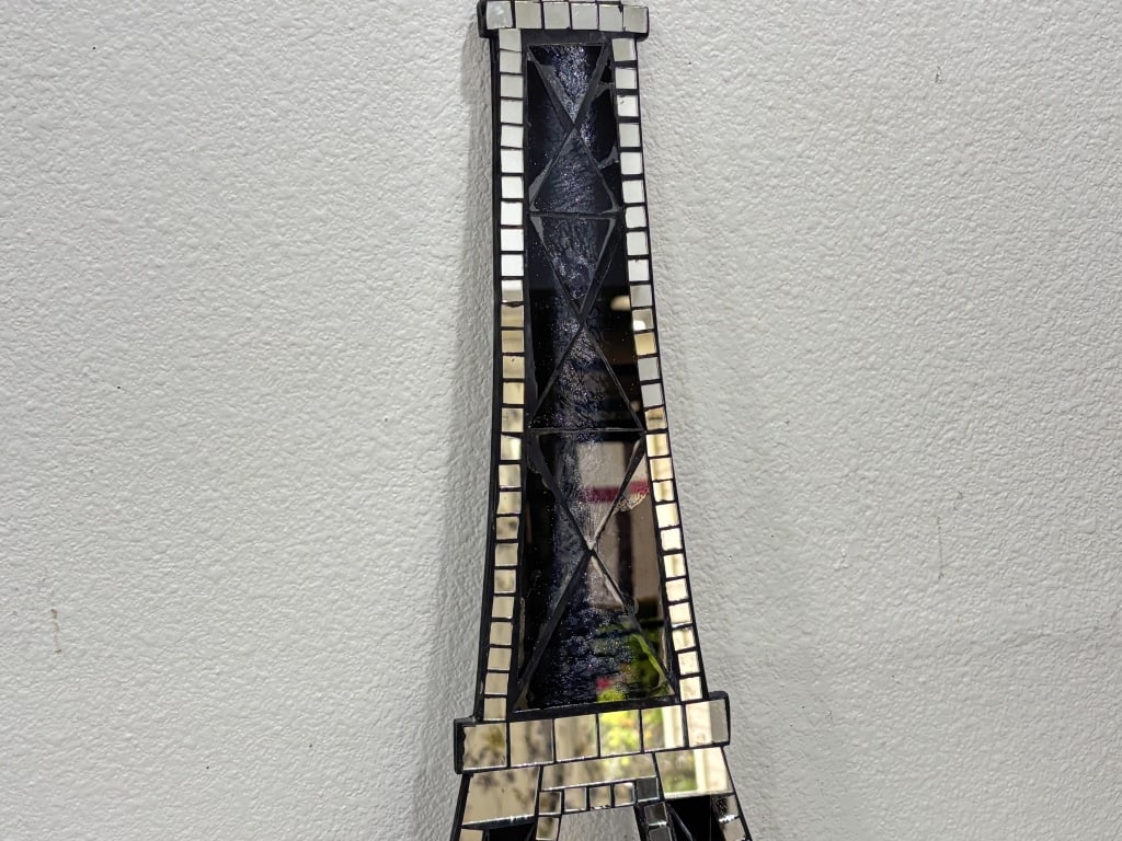 Mosaic Mirrored Eiffel Tower Wall Decor - 3