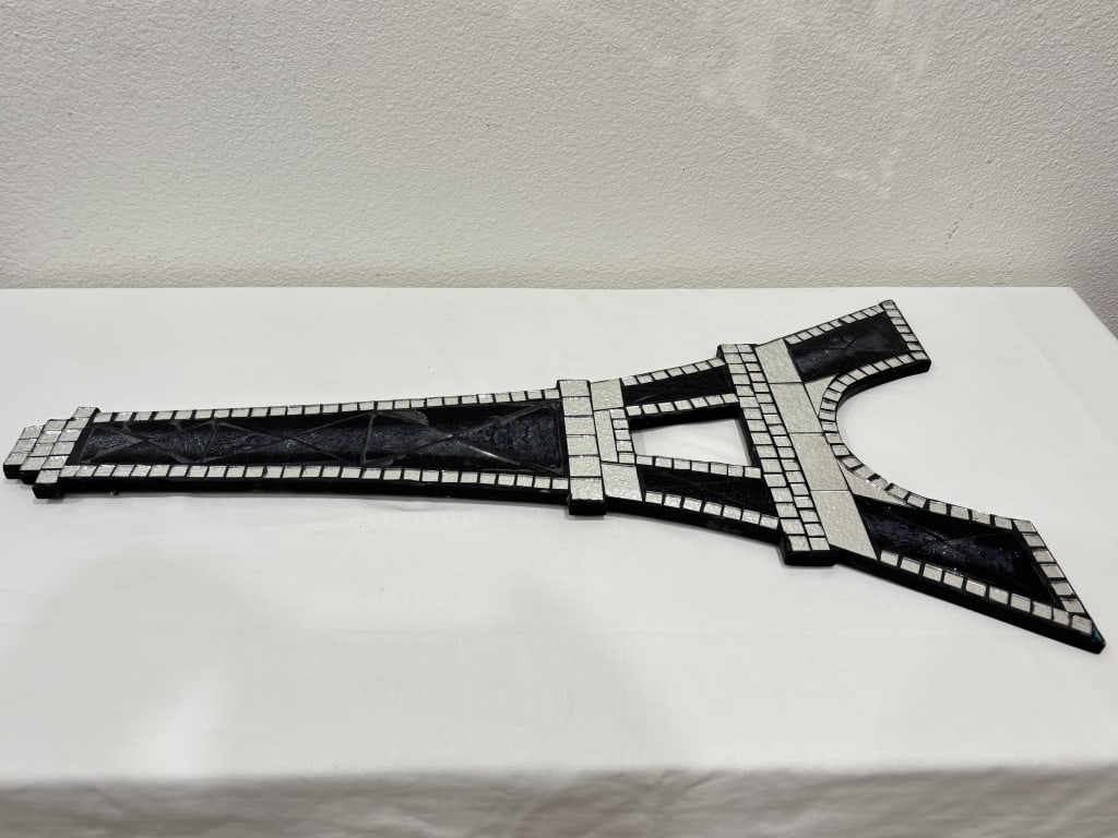 Mosaic Mirrored Eiffel Tower Wall Decor - 4