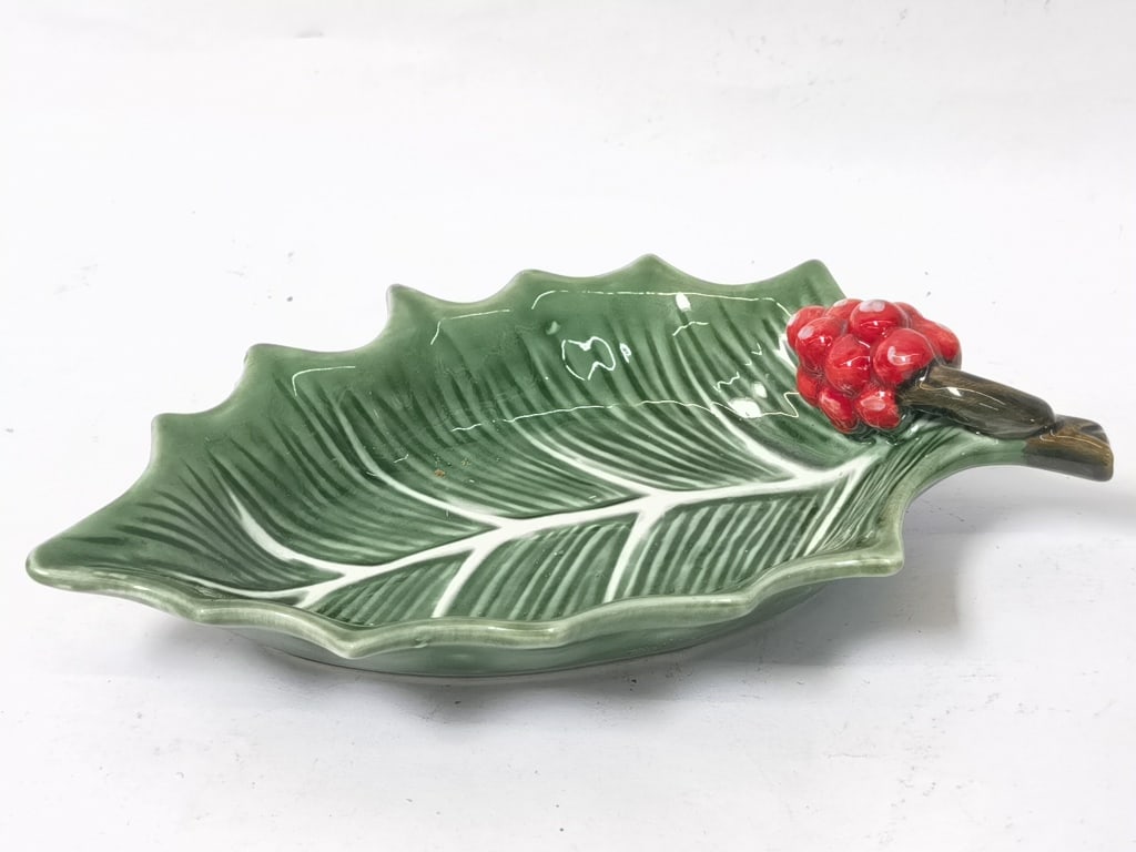 Vintage Maxcera Holly Leaf Ceramic Serving Dish (1 of 3)