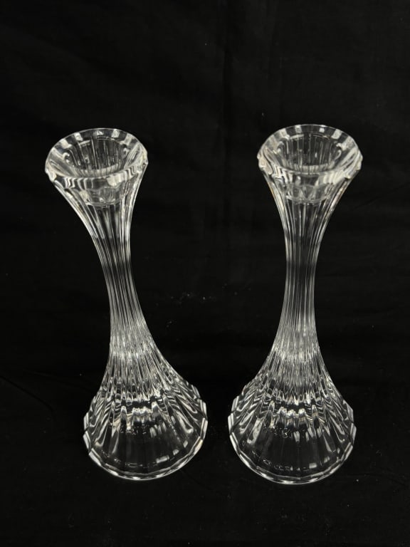 Pr. of Mikasa Park Lane Crystal Candle Holders (1 of 2)