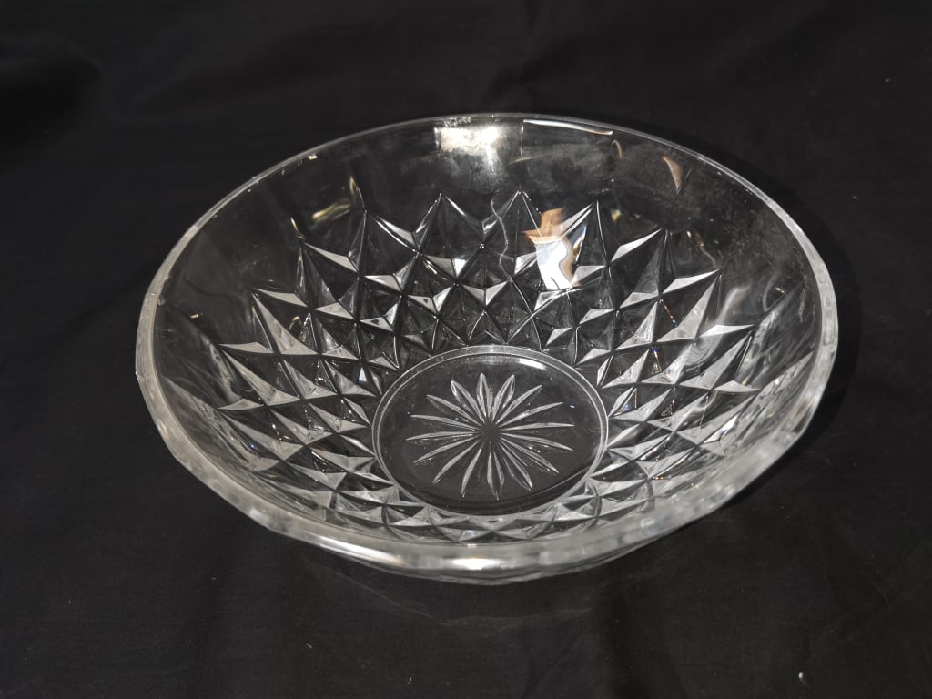 Vintage Val. St. Lambert Crystal Bowl (1 of 6)