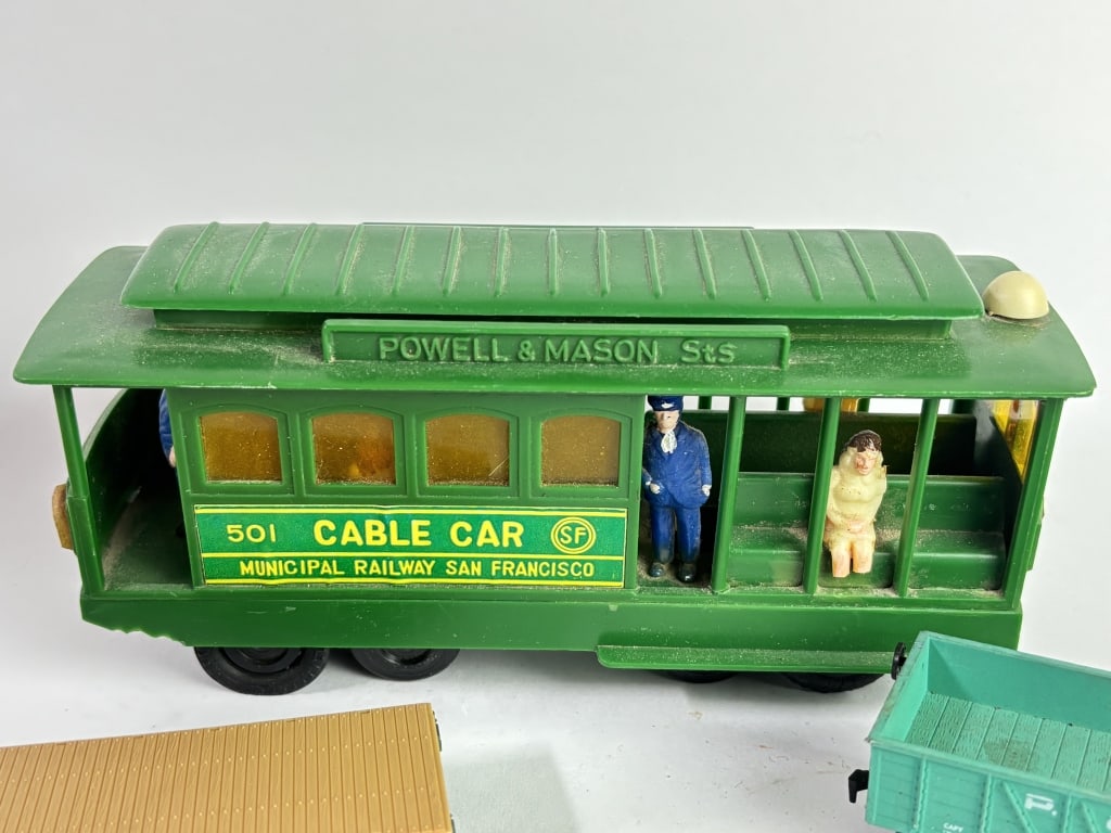 (3) Vintage Train Carts - 2