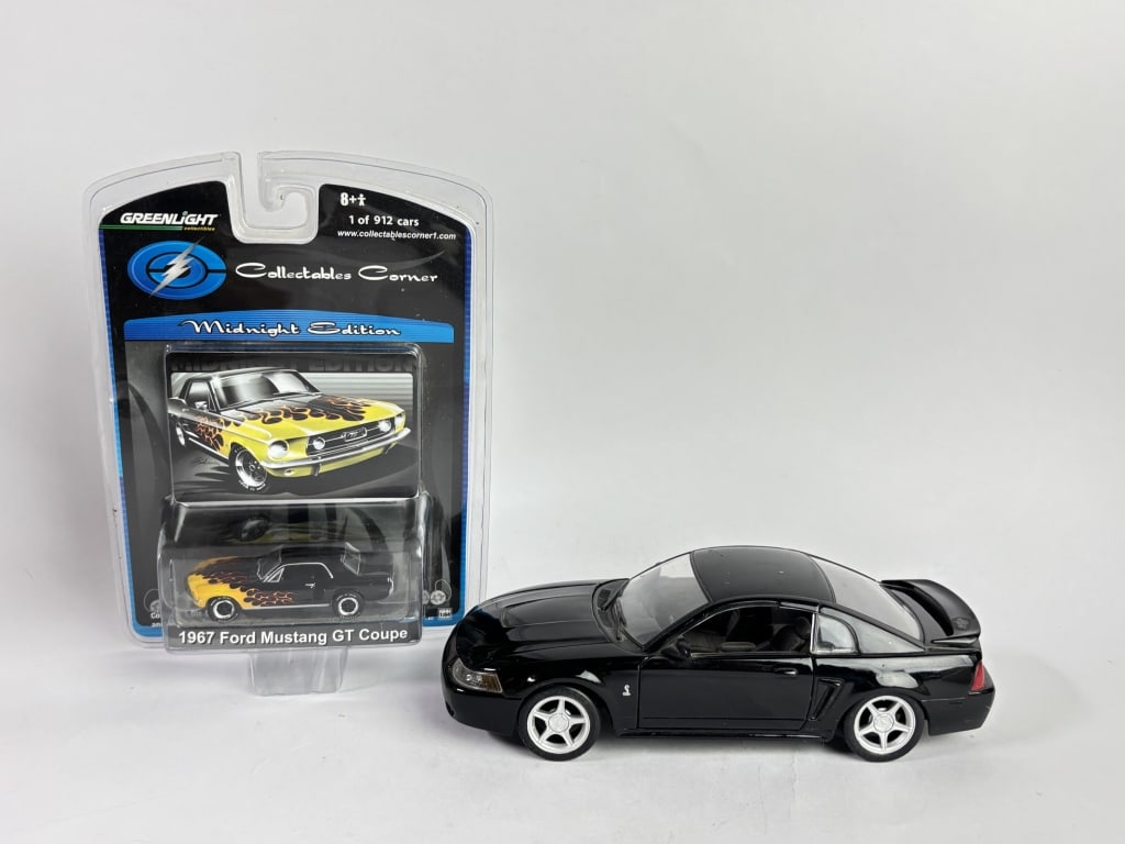 (2) Vintage Car Toys: (2) Vintage Car Toys, 7.5in by 7.5in by 3in
