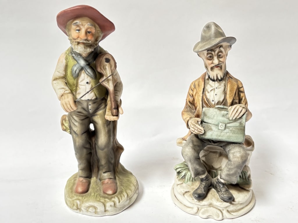 (2) Vintage Porcelain Figurines (1 of 2)