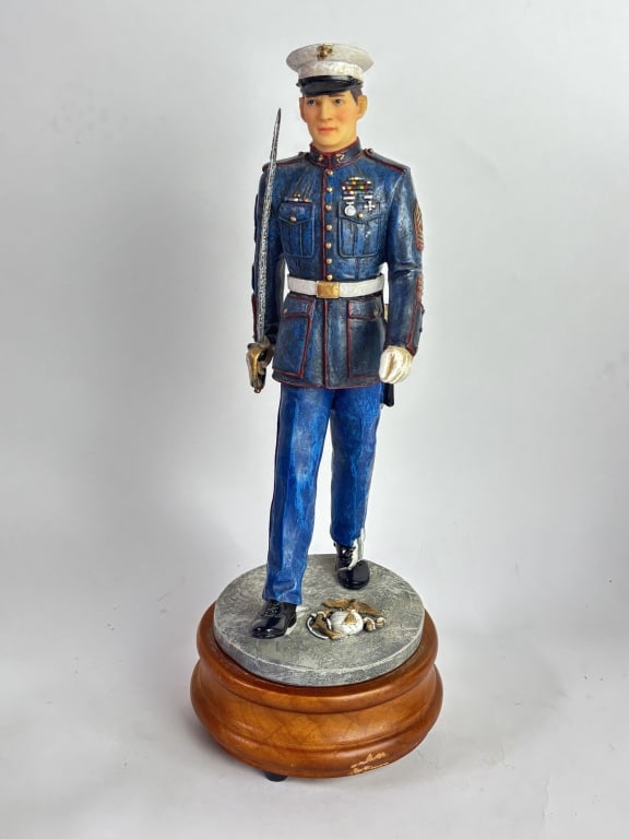 1999 Vanmark American Heroes "The Few" Music Box: 1999 Vanmark American Heroes "The Few" Music Box, 10.25in by 4in