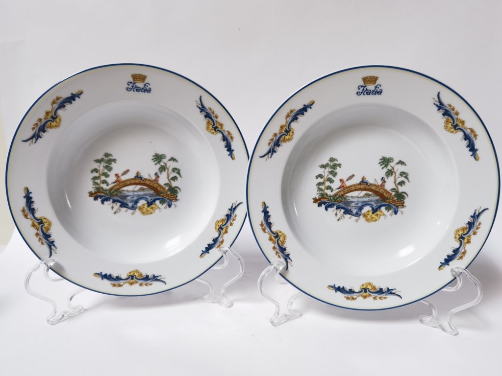 Pr. of Andrea Doria "Italia" Bridge Scene Soup Pla (1 of 5)