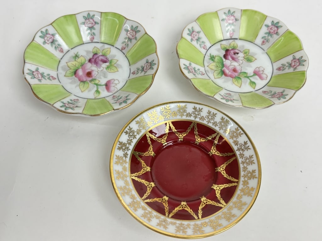 (2) Vintage Germany and (1) Japanese Porcelain Pla (1 of 5)